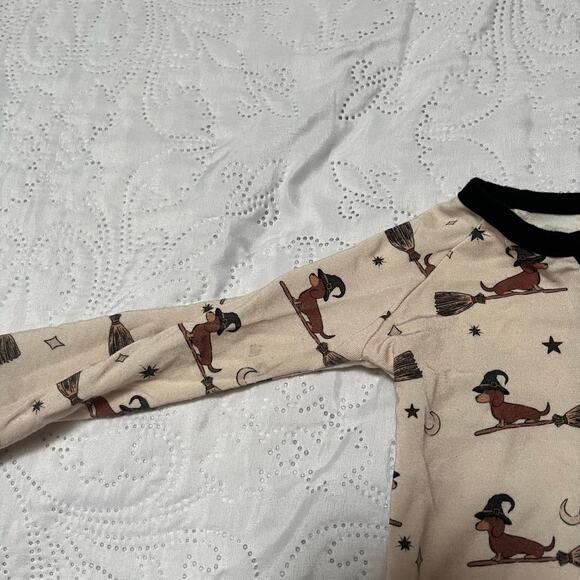 Sunshine Luckies Happy Halloweenie Zippy Bamboo PJs Size 3-6m - Picture 3 of 7